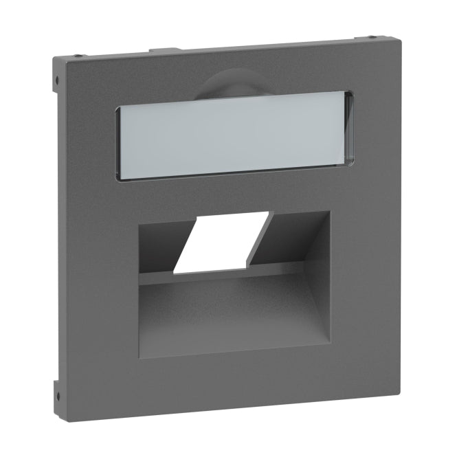 Legrand 765458 SEANO Abdeckung 1x RJ45 f Datendosen Fremdfabrikate Anthrazit