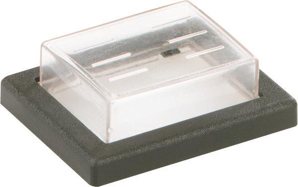 Bachmann PVC-Kappen+Rahmen sw 924.118 Serie 22 2pol klar/schwarz