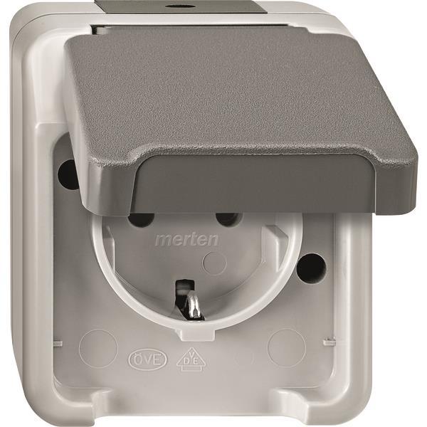 Merten SCHUKO-Steckdose MEG2301-8029 lichtgrau AQUASTAR