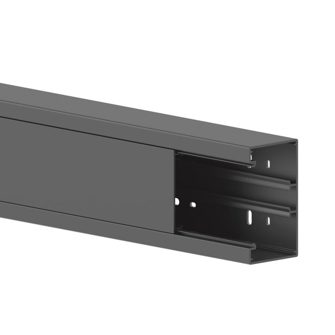 GGK 18063 Brüstungskanal BR 60x110/80 9005 PVC Unter-/Obert.80mm OT schwarz