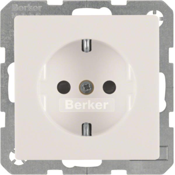 BER Q1 Schuko Kombi mit 47236089 erh. Ber.-sch. / polarweiss samt