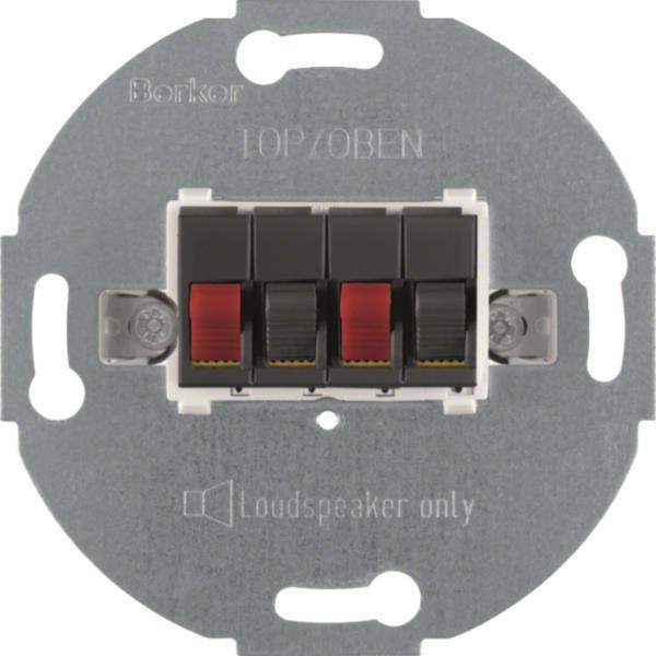 Berker Stereo-Lautsprecher- 457305 Anschlussdose Modul-Einsatz anthrazit