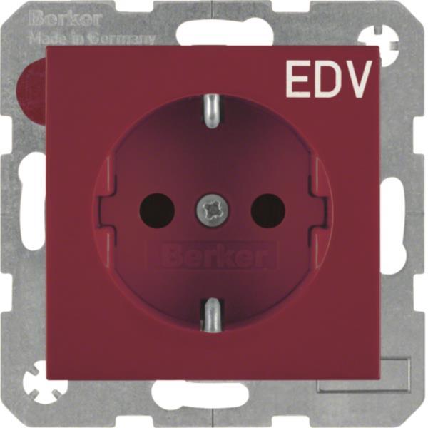 BER Steckdose SCHUKO S.1 rot, 47238922 glänzend EDV