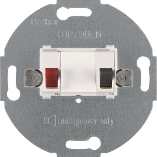BER UP Lautsprecher-Anschlussdose 457209 1fach polarweiss