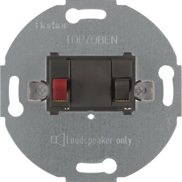 Berker Lautsprecher-Anschlussdose 457205 Modul-Einsatz anthrazit, matt