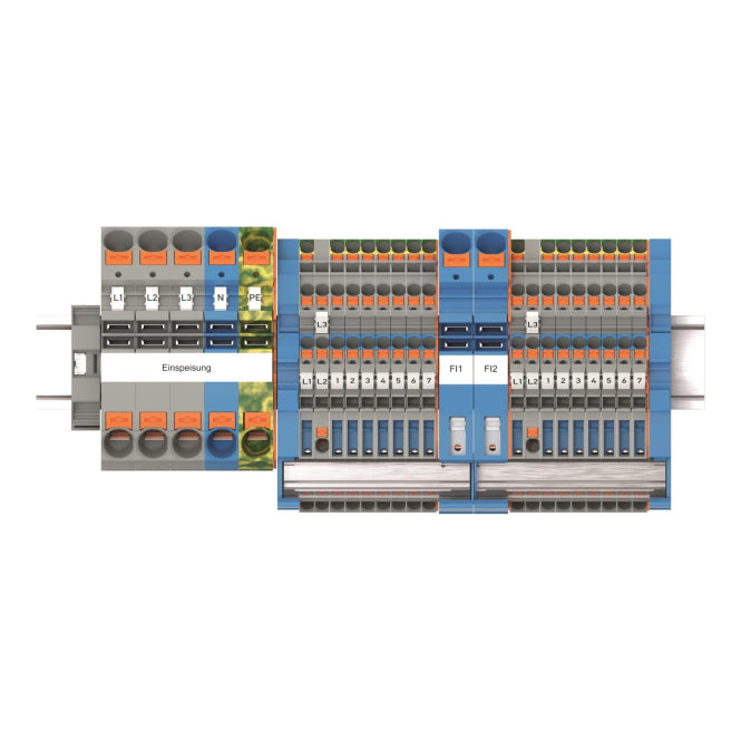 WAGO 821-109 TOPJOB S-Haupt- verteiler-Set FI,mit Drücker