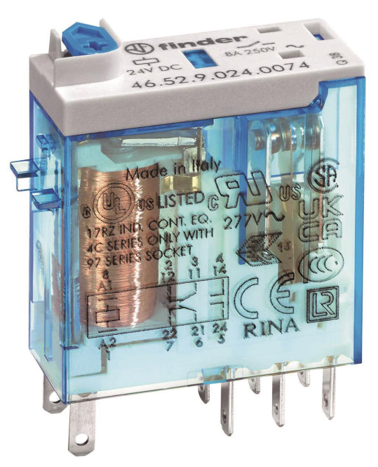 Finder Miniatur-Steckrelais 46.52.9.024.0040 2W 8A 24VDC