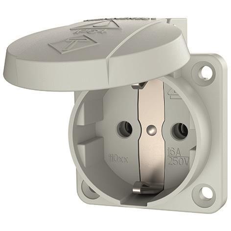 Mennekes 16A2P+E 230V 11030 SCHUKO-Anbau-Steckdose grau