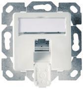 TG Dat-Dose AMJ45 8 Up/50 J00020A0505 alpinweiss Cat6A