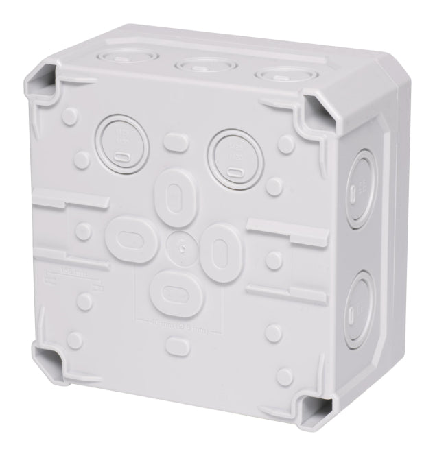 f-tronic FR-Abzweigkasten NFK14gr 140x140x81mm Ausbrechöffnungen 7340192