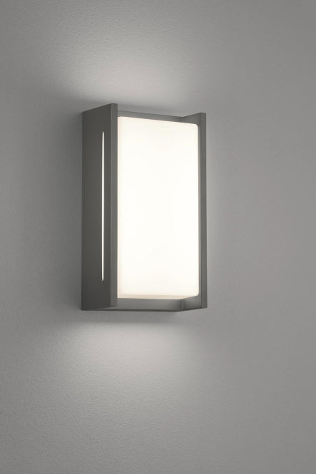 TRIO Wandleuchte INDUS IP54 227360142 LED 9W 3000K 850Lm anthrazit 12x23cm