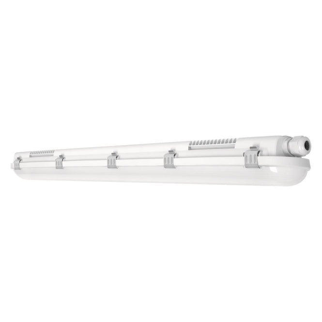 LEDV DAMP PROOF VALUE FR-Leuchte IP65 PC 40W 4800lm 4000K 1200x77x66mm (2x36W)