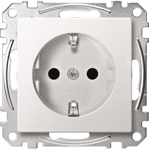 Merten SCHUKO-Steckdose BRS MEG2300-0419 StK polarweiß System M