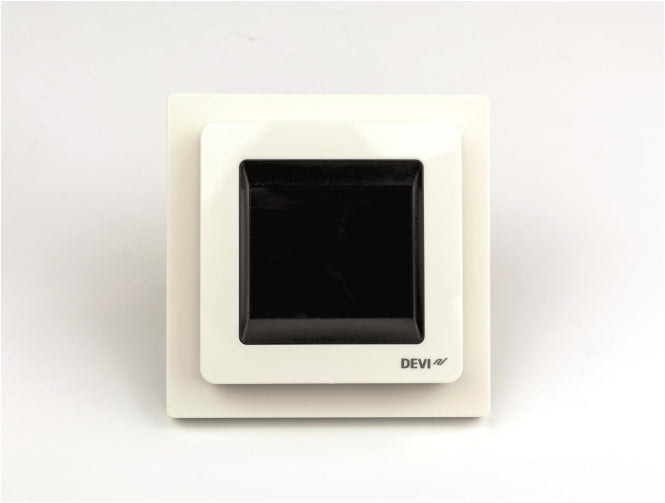 DEVI DEVIreg Touch reinweiß 140F1064 UP Uhren-Thermostat 16A, 230V mit Rahmen