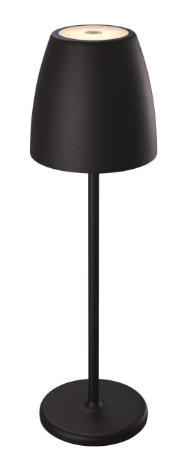 MEGATRON Akku-Tischl TAVOLA IP54 MT68050 2W 200lm Touchdim 2700K Nachtschwarz