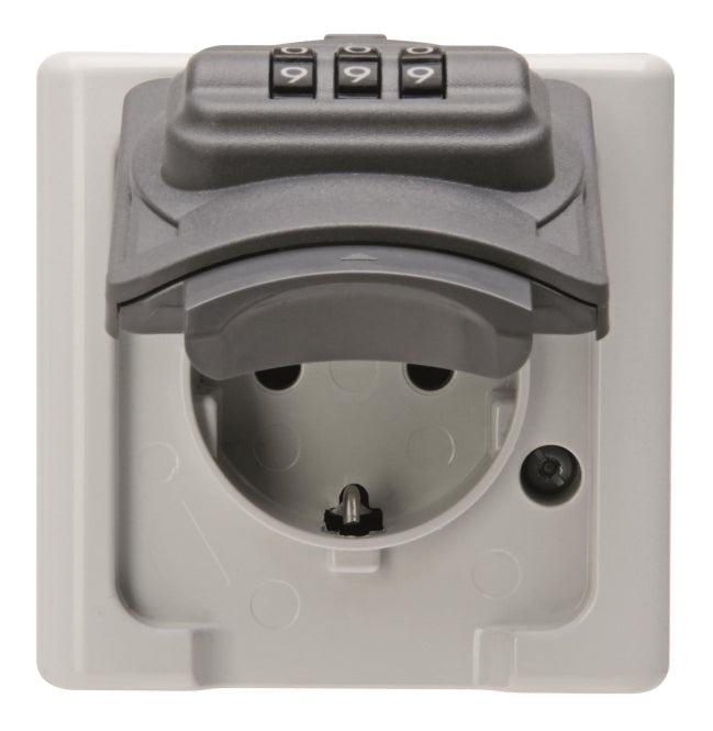 Kopp APWG Blue Electric 109856007 Schuko mit Zahlenschloss grau