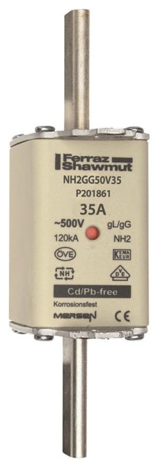 Mersen 1B245.000000 NH2 35A gG 500V NH-Sicherung sfü spannungsführend