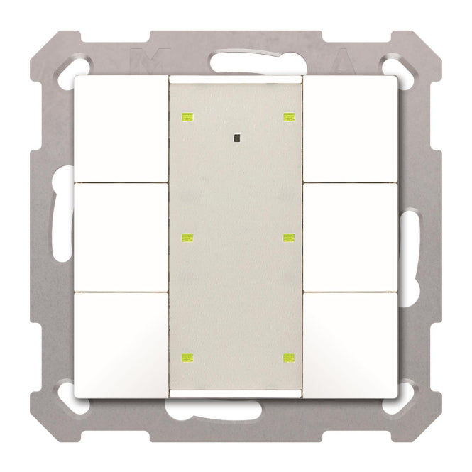 MDT BE-TA55P6.G2 Taster Plus 55 6-fach Reinweiß glänzend