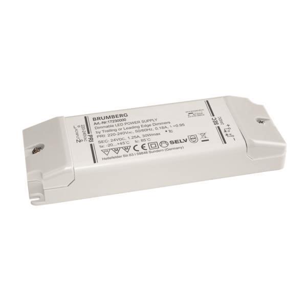 BRUM LED-Netzgerät 24V 30W IP20 17230000 5-30W dimmbar Phasenabsch. 145x50x22mm