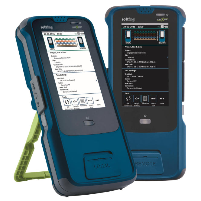 Softing WX-MP-C6A WireXpert MP C6A LAN Kupferkabel-Zertif.-Kl D,E,EA,F 230001