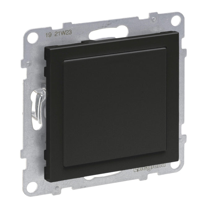 Legrand 765801 SEANO Blindabdeckung & Mosaic-Adapter in der Farbausführung sw
