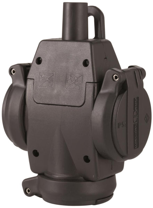 ABL ULTRA Dreifach-SCHUKO- 1173503 Kupplung schwarz