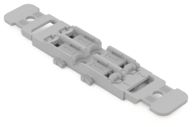 WAGO 221-2502 Befestigungsadapter mit Zugentlastung, 2-fach