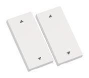 ELDAT 2 Taste Auf/Zu RTS23-ACC-02-02P2 für Wandtaster RTS23 weiss