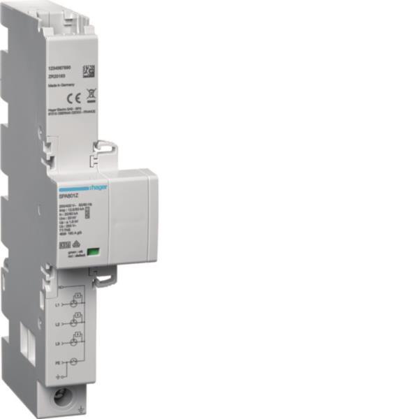 Hager Kombiableiter T1+T2+T3 4P SPA801Z Iimp 12,5kA TT/TNS