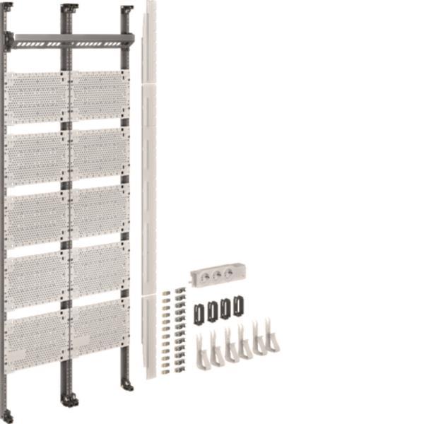 Hager Komplettfeld Multimedia UF521NW universZ 1350mm 2feld m.12xPatchmod.RJ45