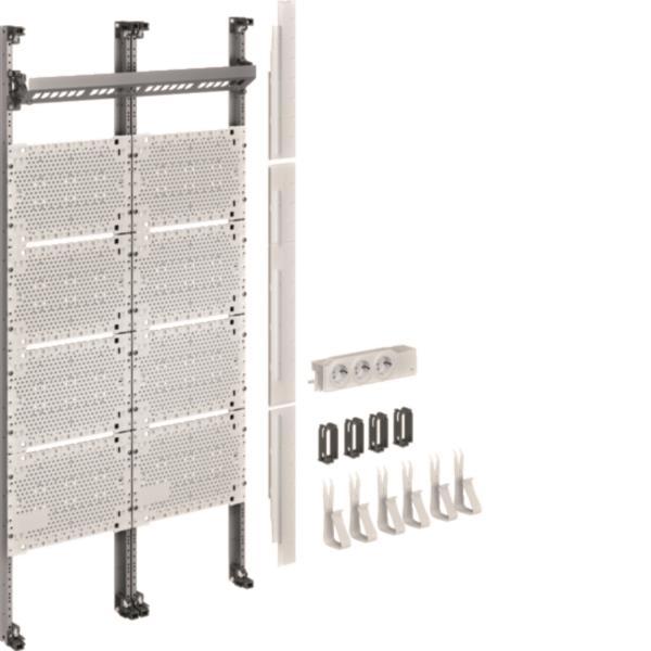 Hager Komplettfeld Multimedia UF32NW universZ 1050mm 2feld o.Patchmodule