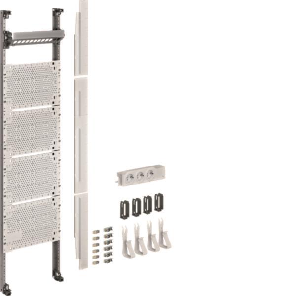 Hager Komplettfeld Multimedia UF311NW universZ 1050mm 1feld m.6xPatchmod. RJ45