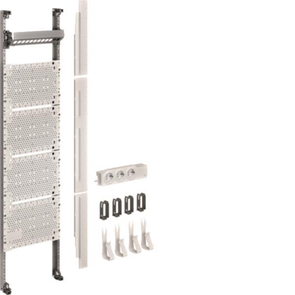 Hager Komplettfeld Multimedia UF31NW universZ 1050mm 1feld o.Patchmodule