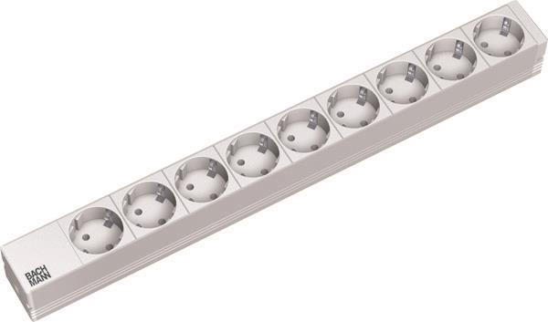 Bachmann 19" 1HE 9xSchuko Strom 333.401 ** 2m Schuko