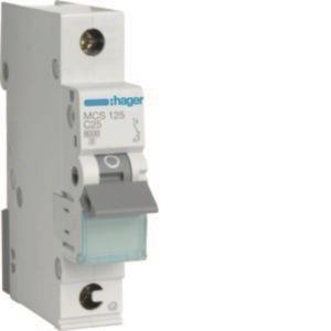 Hager Leitungsschutzschalter MCS125 1polig 6kA C-25A QuickConnect 1M