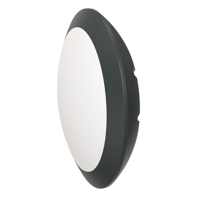 EVN Wand/Deckenleu. IP66 grafit HULK 9,5-18,5W 1050-2000lm 3/4K IK10 D300mm