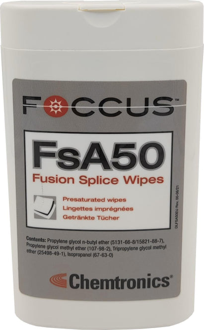 NetPeppers FSA50 Chemtronics Nassreinigungstücher für Fusionsspleiße