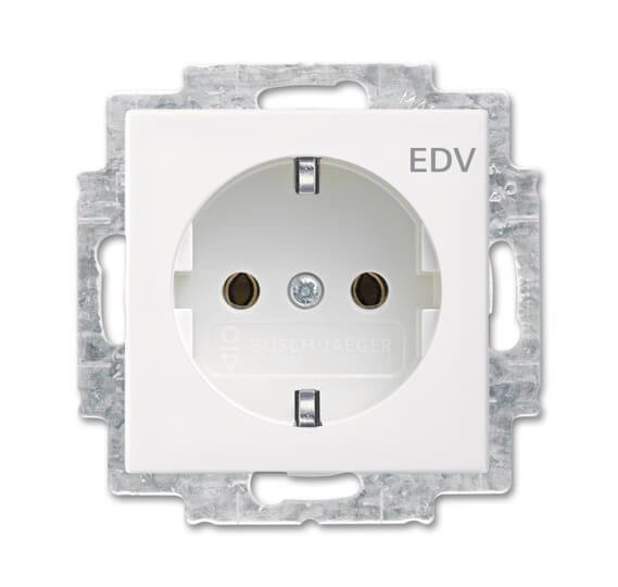 BJ balance SI Schuko Kombi 20 EUC/DV-914 mit Aufdruck EDV alpinweiß