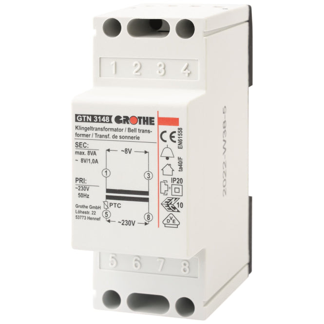 GRO Trafo 8V 14201 GT 3148 1,0A REG