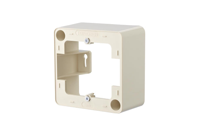 Metz Aufputzrahmen 130829-4301-I 43x85X85 perlweiß RAL1013