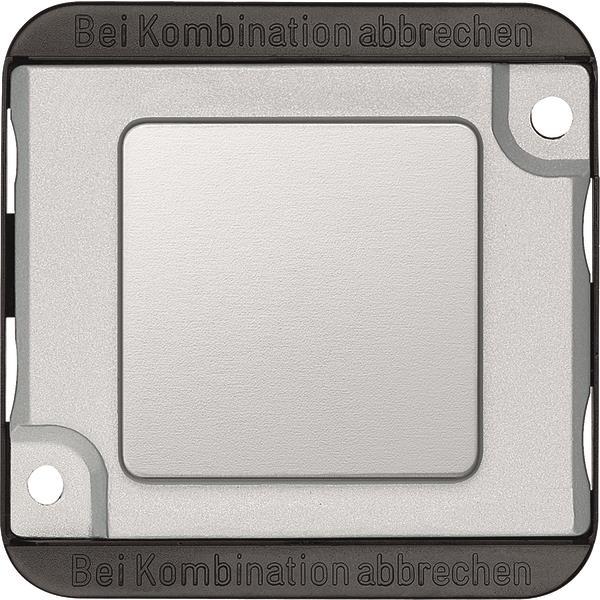 Merten Blindabdeckung mattsilber 392360 PANZER