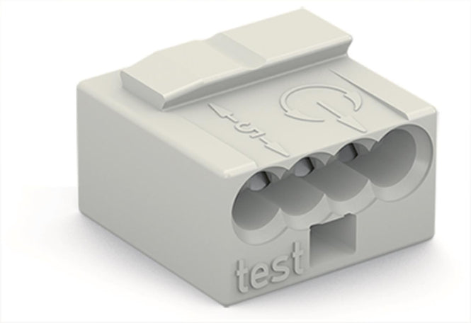WAGO 243-304 MICRO-Verbindungsdosen- klemme,für eindrähtige Leiter,Ø 0,8 mm