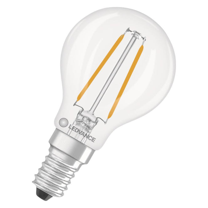 LEDV LED Tropfen 1,8-25W/827 250lm E14 Filament klar 300° EEK D