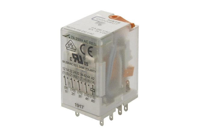BTR Relais 274 230VAC, 4We. 110017051407 LED Industrie Relais steckbar