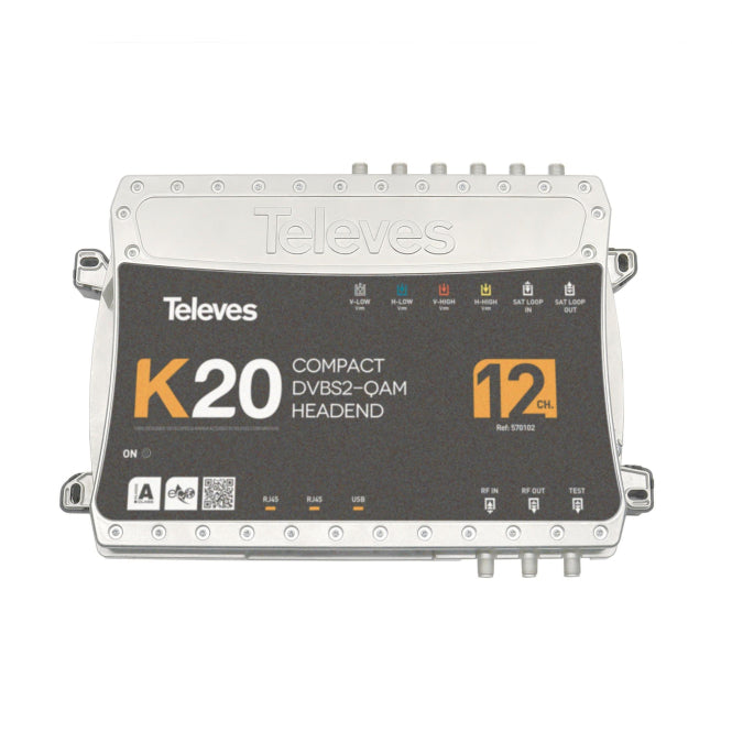 Televes Kompaktkopfstelle K20-12 12 Transponder,DVB-S2 in QAM