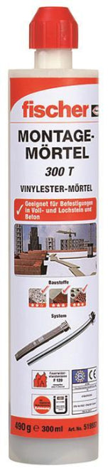 Fischer Elektro-Montagemörtel 519558 incl.2 Statikmischer 300T