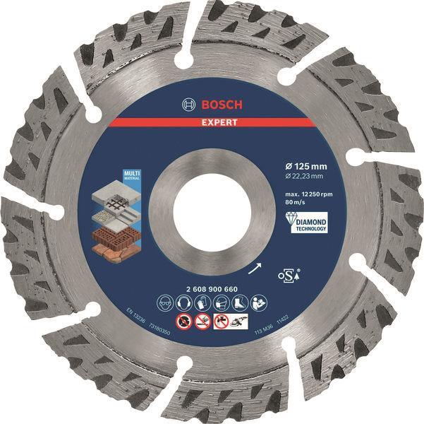 Bosch EXPERT Multi Material 2608900660 Diamant Trennscheibe 125x22.23x2.2x12