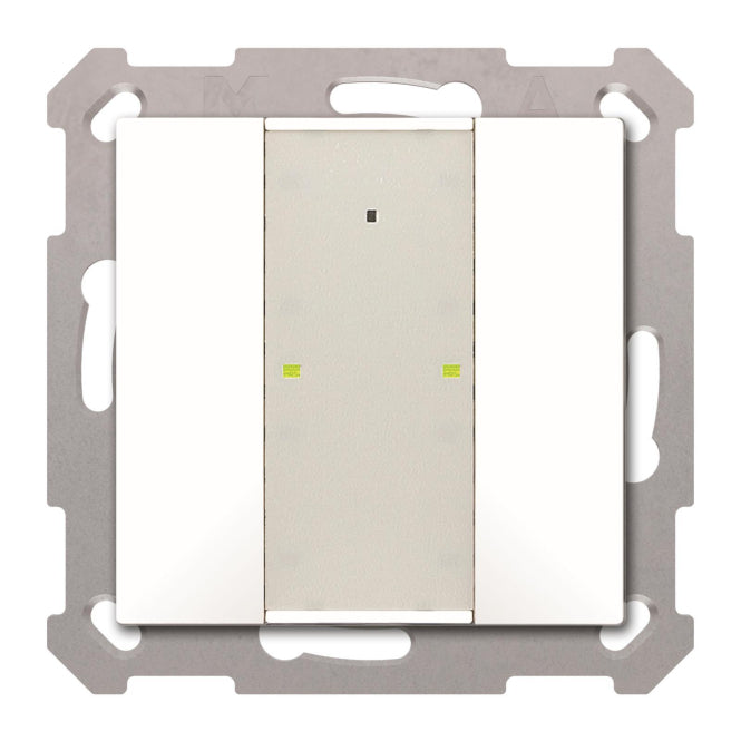 MDT BE-TA55P2.G2 Taster Plus 55 2-fach Reinweiß glänzend