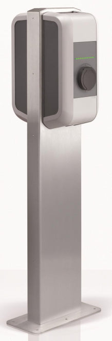 KEBA Pedestal f.two wallboxes 90.786 stainless steel