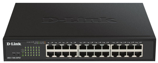 D-Link 24Port Lay.2 PoE DGS-1100-24PV2/E Gigab.SmartSwitch 24x10/100/1000Mbit